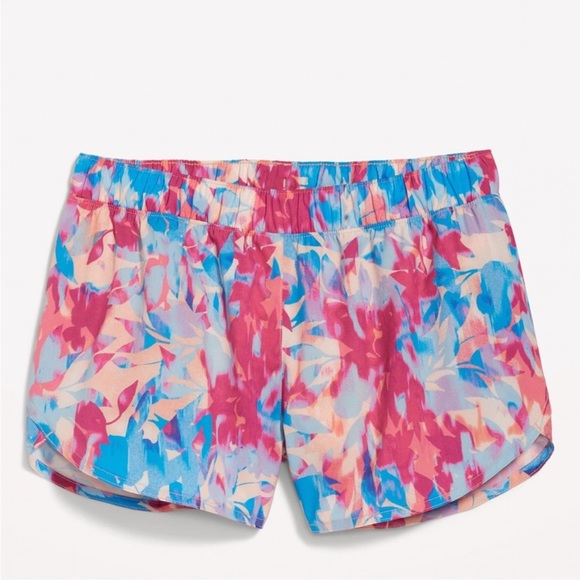 NWT OLD NAVY Mid-Rise StretchTech Dolphin-Hem Run Shorts for Women -- 3-in - Picture 1 of 7